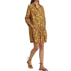 SALONI Tilly Shirt Dress COTTON POPLIN DRESS
Yellow color Womens size 4 NWT